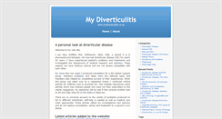 Desktop Screenshot of mydiverticulitis.co.uk